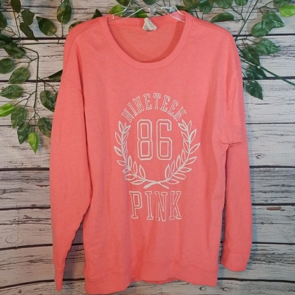 Victoria Secret Pink scoop neck sweatshirt sz SM